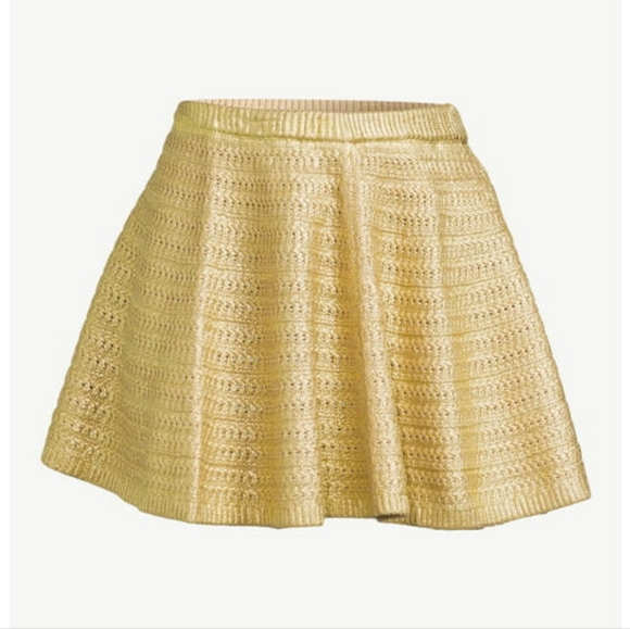 🆕 Scoop Women's Metallic Mini Skirt - Picture 3 of 8